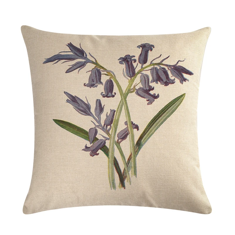 45cm*45cm An antique flower design linen/cotton throw pillow covers couch cushion cover home decorative pillows