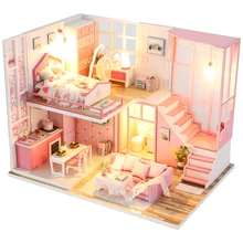 CUTEBEE DIY Doll House Wooden Doll Houses Miniature dollhouse Furniture Kit Toys for children Christmas Gift M22 CUTEBEE DIY Doll House Wooden Doll Houses Miniature dollhouse Furniture Kit Toys for children Christmas Gift M22