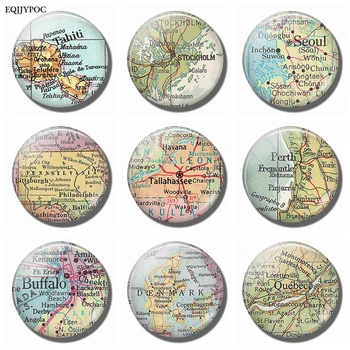 

Tahiti Stockholm Seoul Pennsylvania Tallahassee Perth Buffalo New York Denmark Quebec Map Souvenir Fridge Magnets Refrigerator