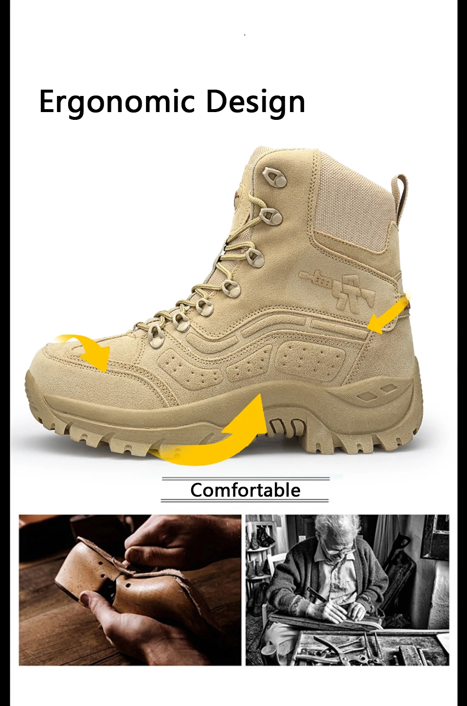 Cungel/мужские военные армейские ботинки; дышащая уличная походная обувь; ботинки для пешего туризма в пустыне; ботинки для альпинизма; Тактические армейские ботинки; горные ботинки