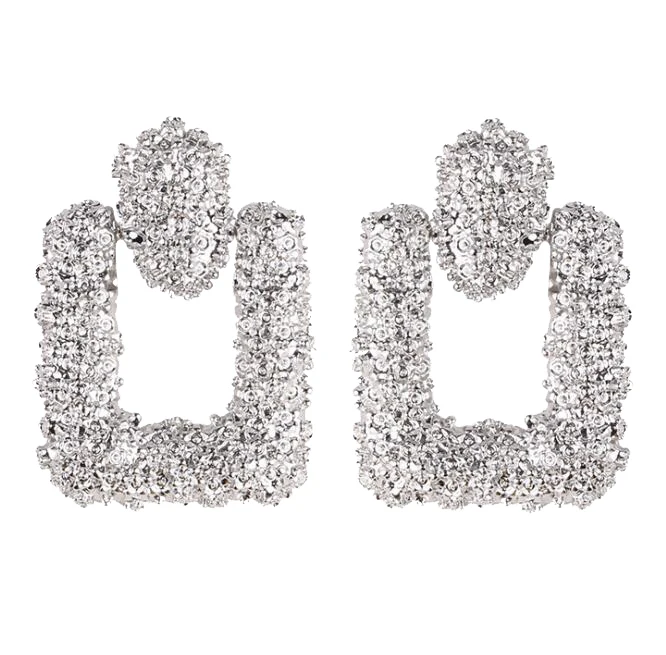 

Vintage Metal Drop Earrings for Women Bohemian Silver Plated Geometric Statement Earring Fashion Jewelry Brincos 1E254