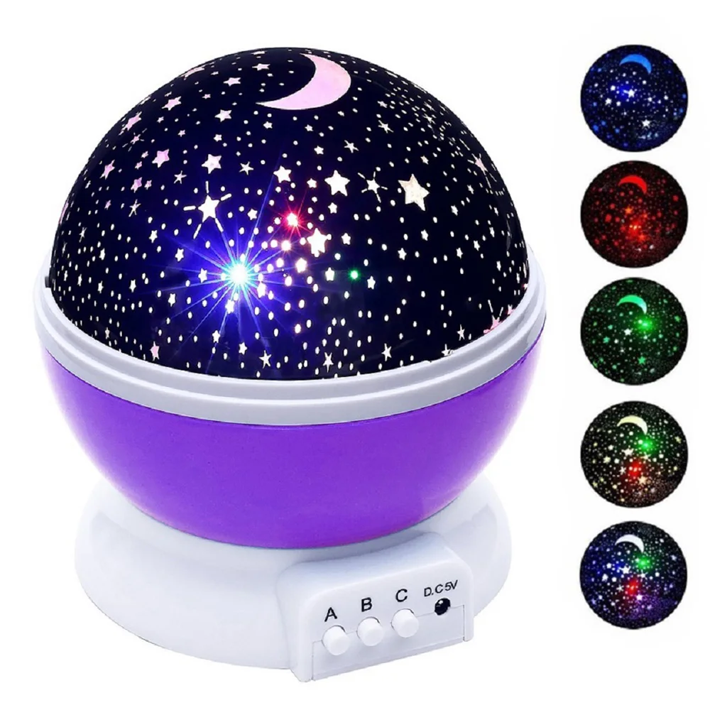 2018 Novelty Rotating Luminous Toys Starry Sky LED Night Light