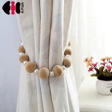 Праздничные вечерние украшения для дома, декоративные шерстяные занавески с кисточками CP064B