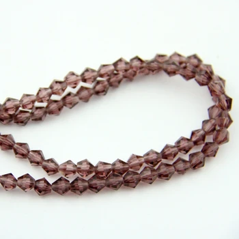 

Chinese 1440~2880pcs Amethyst Necklace Making 6mm/8mm Glass Bicone Beads Crystal Accessories Beads Clothing