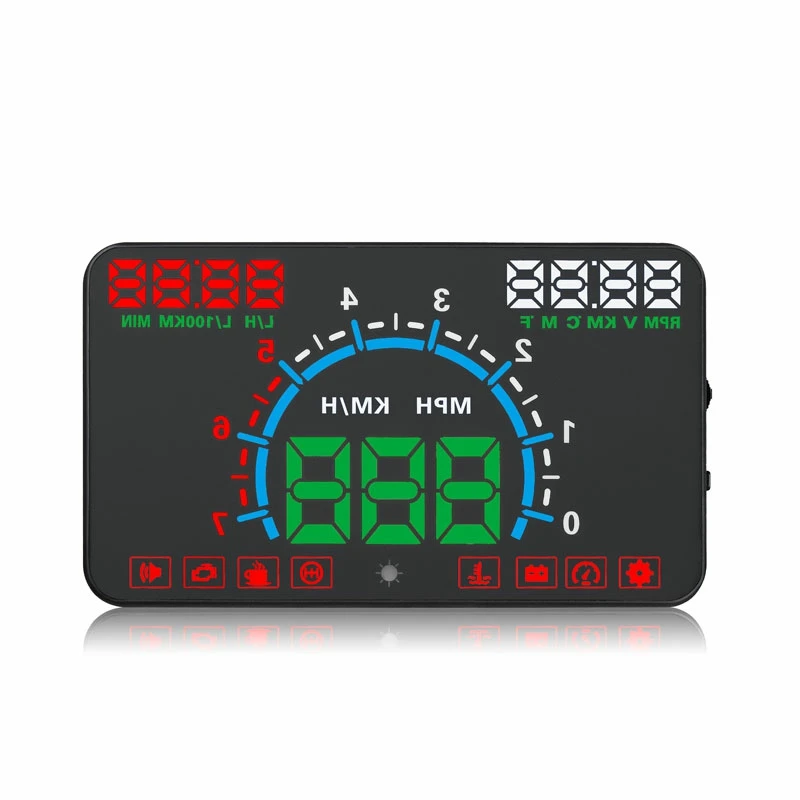 Новейший E350 автомобильный HUD Дисплей комбинированный OBD& gps Предупреждение о превышении скорости проектор лобовое стекло авто электронная сигнализация напряжения