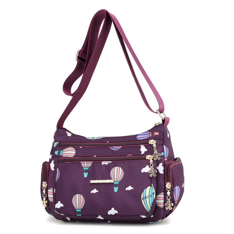 

Women Nylon Crossbody Bag Messenger Bag Large Capacity Women's Handbag Shoulder Bag Fashion Chest Bag for Laidies