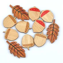 25 шт. 24x32 мм милые деревянные украшения для скрапбукинга ручной работы аксессуары для дома MT1673