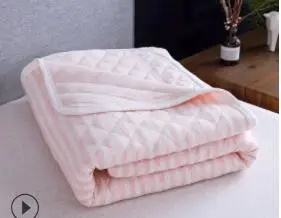 Новое однотонное розовое белое покрывало, летнее одеяло, одеяло, покрывало для кровати, одеяло, домашний текстиль, подходит для детей и взрослых - Цвет: 1