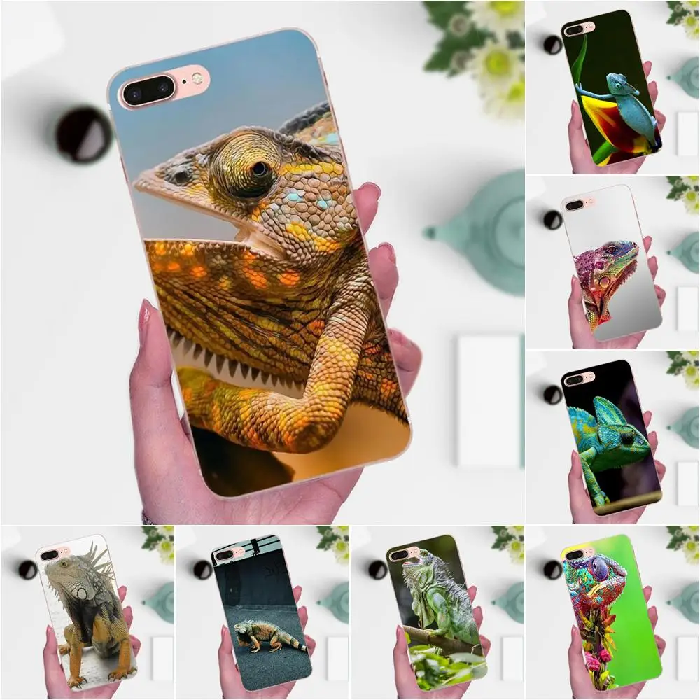 

For Xiaomi Redmi Note 2 3 3S 4 4A 4X 5 5A 6 6A Pro Plus Soft Silicone TPU Transparent Covers Animal Iguana Chameleon Lizard