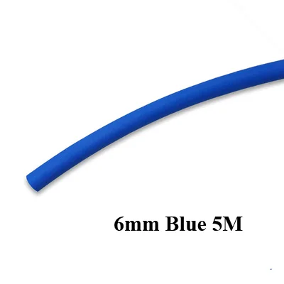 Blue 6mm 5M Posidon 5 м/рулон 3/4/5/6/8 мм термоусадочная трубка для оказания помощи, крючки, станок и Пластик терм усадочная трубка для Термальность-Пластик трубка помощник рыболовные крючки - Цвет: Blue 6mm 5M