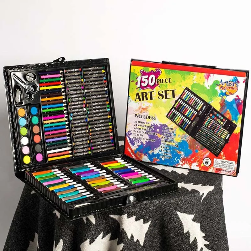 Художественный набор в деревянном чемоданчике 150 предметов. "большой художественный набор" (88 предметов) производитель eco. 86. Набор художника для детей в деревянном чемоданчике 220 предметов. Чемоданчик набор юного художника для рисования art set 150 предметов.