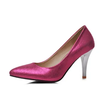 

Big Size Sale 34-43 New Fashion Sexy Pointed Toe Women Pumps Platform Pumps High Heels Ladies Wedding Party Shoes 136