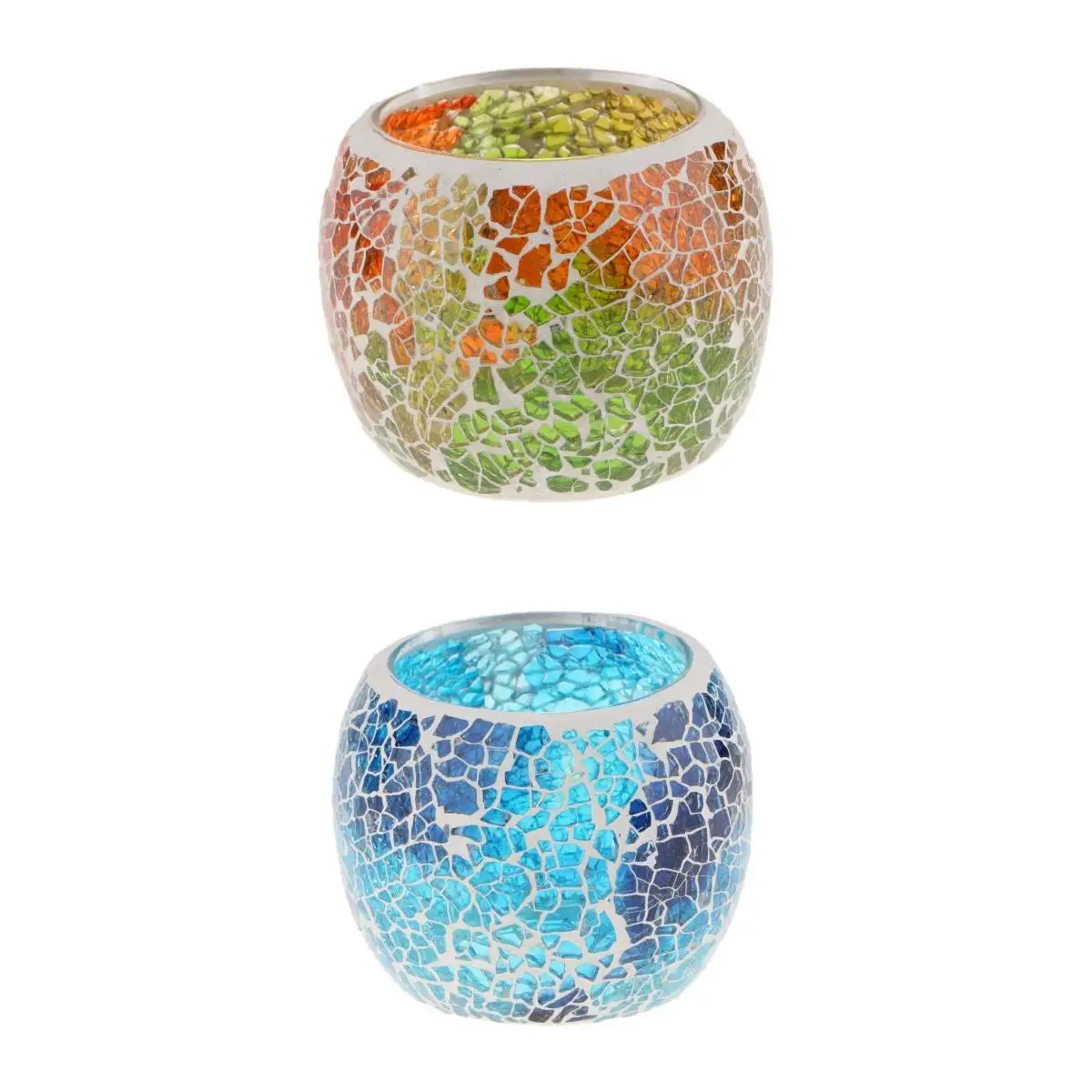 2Pcs Moroccan Home Votive Candle Tealight Candelabra Candlestick Lantern A