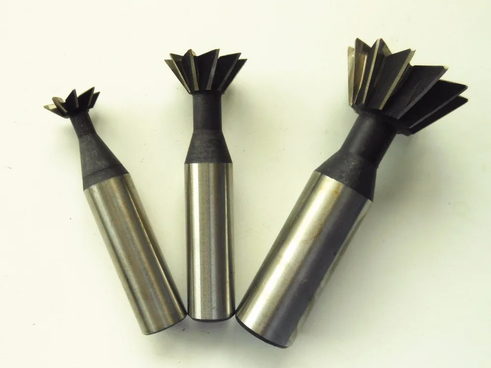 20mm*45° Degree Straight Shank HSS Dovetail Cutter End Mill 12mm Shank Durable
