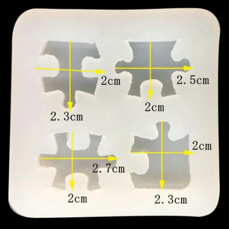 Креативная форма Puzzel 4 в 1 Смола ремесло Ювелирная подвеска «сделай сам» силиконовая форма для ручной работы головоломка игра