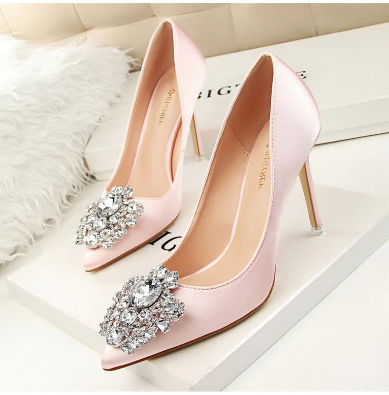 Women's Pumps Shoe Thin Heels' Sexy Women High Heels Shoes Brand Party High Heel Shoes Women Bigtree Office Lady Pumps Shoe New (9)