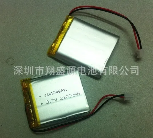 

Manufacturers selling 3.7V104046 flashlight polymer battery capacity 2100MAH super price