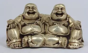 

Chinese Old White Copper Handwork Buddha Statue
