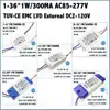 5-20Pieces TUV-CE EMC LVD PFC External 36W AC85-277V LED Driver 1-36Cx1W 300mA DC2-120V Constant Current LED Lamp Free Shipping ► Photo 1/6