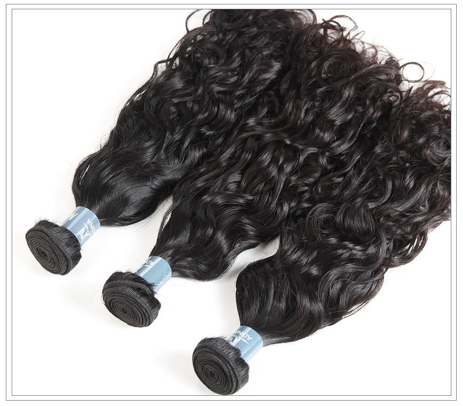 Amanda virgin hair weave water wave12