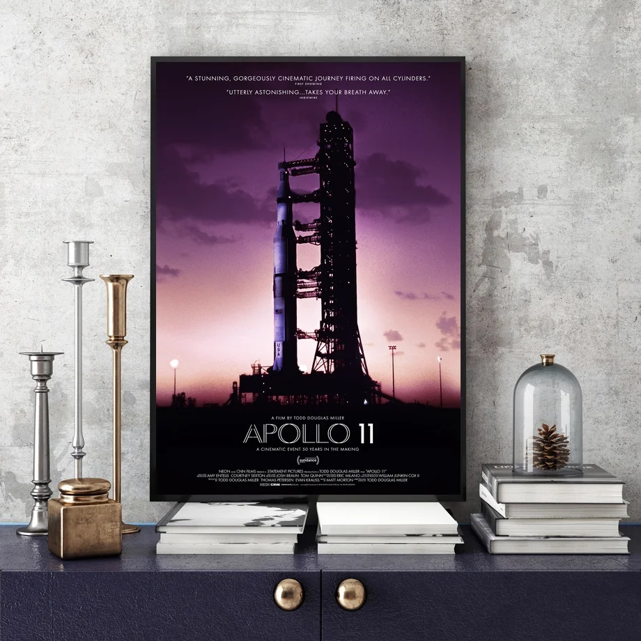 Apollo 11 плакат 2019 фильм Искусство Холст Искусство Печать настенные картины для гостиной без рамки