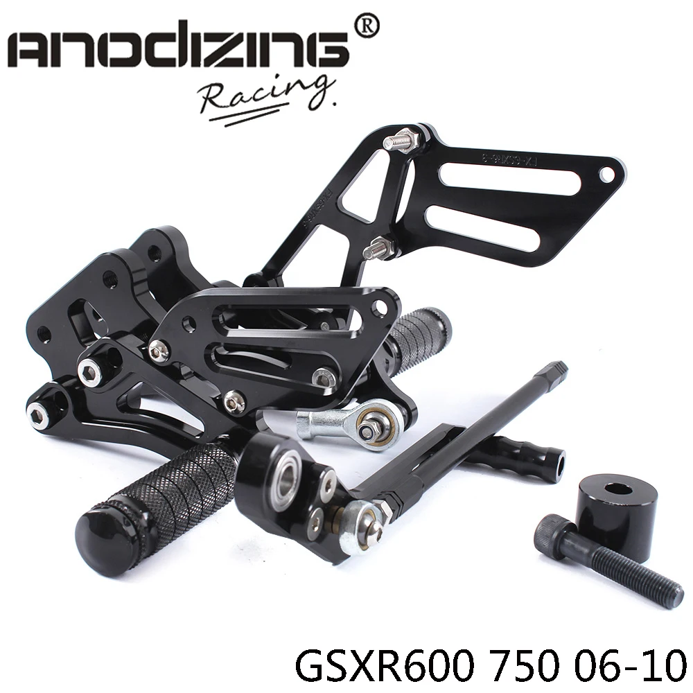 Full CNC Aluminum Motorcycle Adjustable Rearsets Rear Sets Foot Pegs