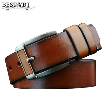 

Best YBT Men Belt Imitation leather Alloy Pin buckle Belt Cowboy Outdoor Sports Business affaris High Quality New Arrive Belt
