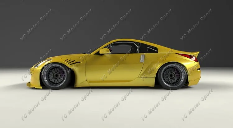 2002-2005 Nissan 350Z Z33 Rocket Bunny Style Body Kit FRP (30)
