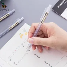 1 шт., новинка, Kawaii, прозрачный механический карандаш, модный, удобный, для письма, новинка, офисы, школьные принадлежности, рождественский подарок