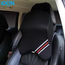 LOEN кожаный или хлопковый 3D чехол для автокресла, подушка для поддержки шеи, подголовник для hyundai, Toyota, Chevrolet, Honda, весь автомобиль