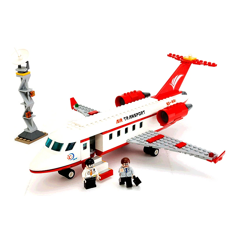 334pcs City Airplane Toy Air Bus Model Airplane DIY