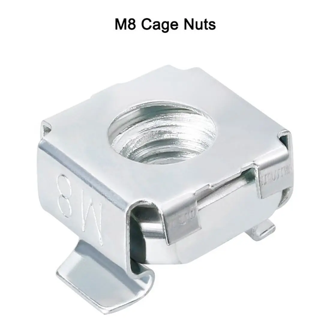 

20-Rack M8 Mounting Cage Nut for Server Rack Stainless Steel