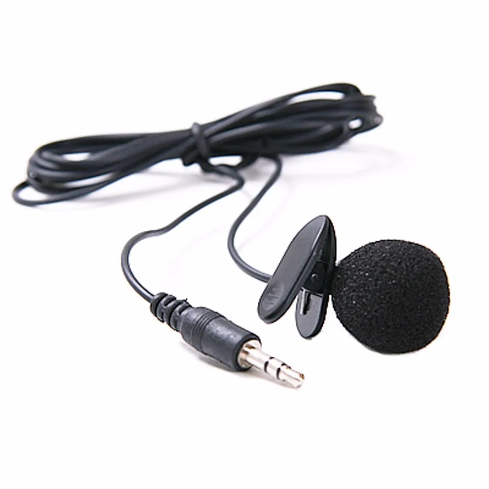 Mini 3.5mm Tie Lapel Lavalier Clip On Microphone for Lectures Teaching