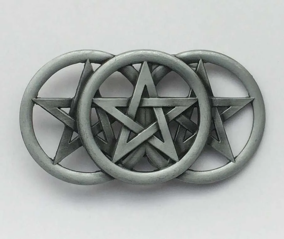 

Double Star belt buckle Fashion Man Woman Jeans Accessories For 4cm Wideth Belt