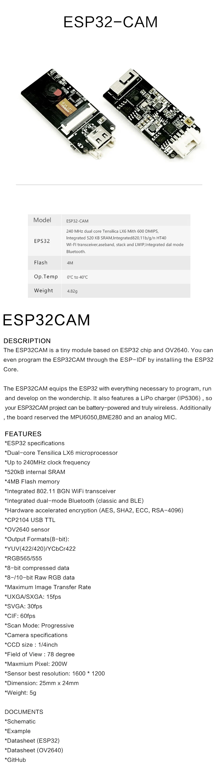 M5Stack официальная ESP32 камера макетная плата OV2640 камера тип-c роща порт 3D Wifi антенна плата для мини-камеры