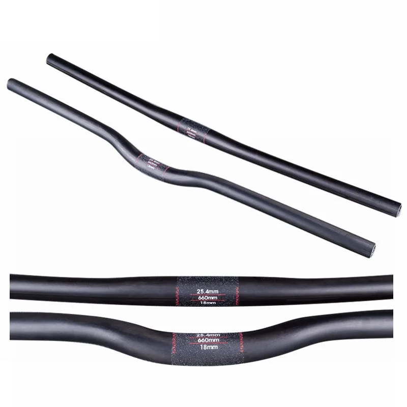 

Matte Black Full UD Carbon Fiber Mountain Bicycle Handlebar Bike MTB Parts 25.4*580/600/620/640/660/680/700mm