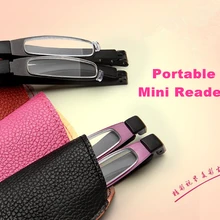 Ультра-легкие мини портативный Складные очки для чтения мужчины женщины читателей очки 12 г только