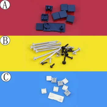 

JCD White Plastic For PS3 Slim Console Screws w/ Screw Rubber Feet Cover Set