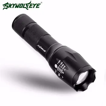 

SkyWolfeye XM-LT6CREE 4000LM LED Flashlight Tactical G700X800 Zoom Super Bright Military Grade military grade led flashlight