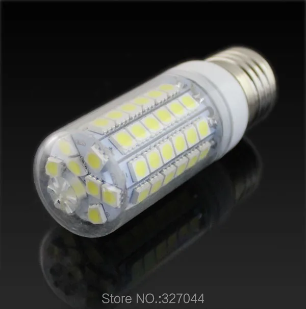 100 шт./лот 69leds SMD5050 1200lm E27 12 Вт Светодиодная лампа G9 220 В белый/ теплый белый