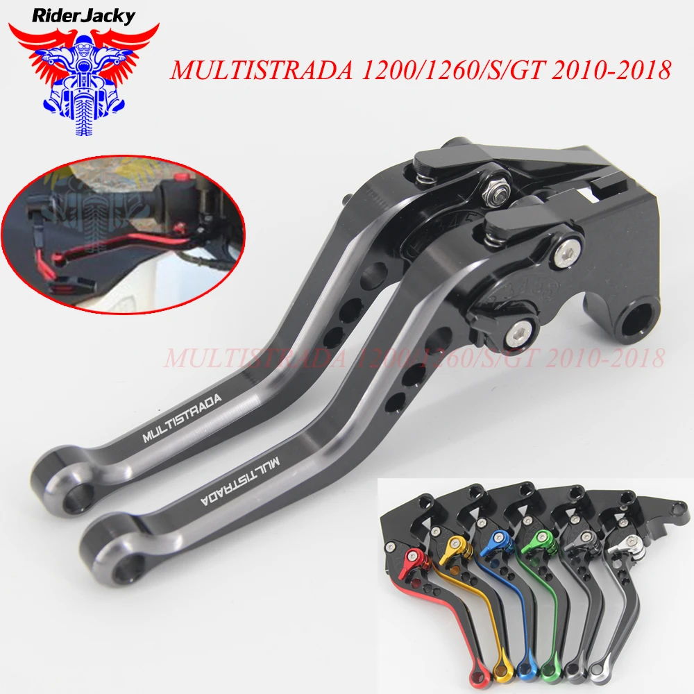 

MIX Color 147MM Adjustable Short Motorcycle Brake Clutch Lever For Ducati MULTISTRADA 1200/1260/S/GT 2010-2018 2017 2016 2015