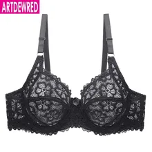 Сексуальное женское белье, ультра-тонкий прозрачный вышитый бюстгальтер, большая грудь, маленький размер, тонкий женский бюстгальтер, без косточек, BH