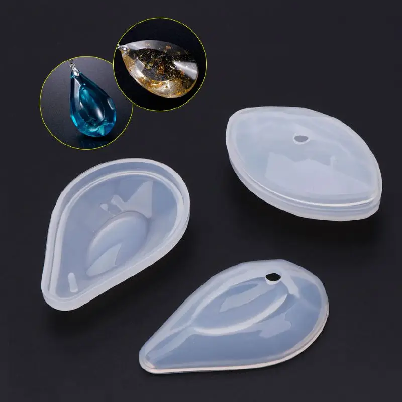 

1 Set UV Handmade Crystal Epoxy Mold DIY Resin Stereoscopic Pendant Necklace Jewelry Crafts Making Molds X4YA