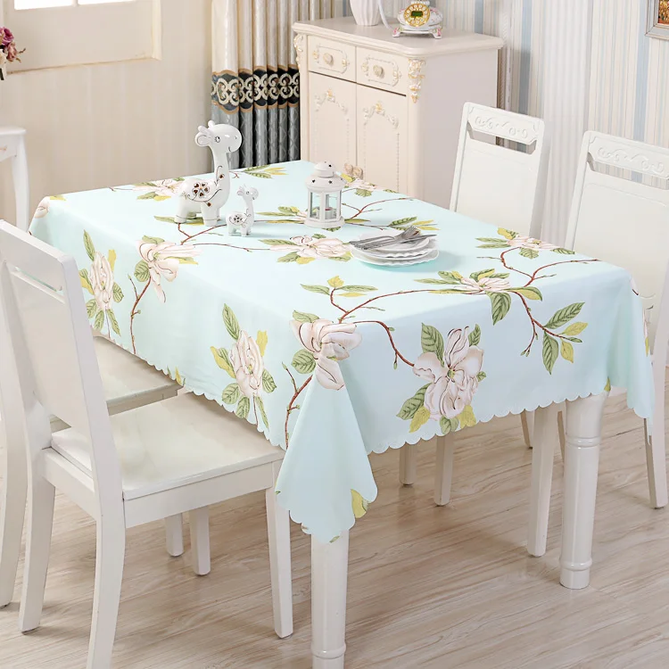 Us 5 78 15 Off Chic Flower Wedding Table Cloth Lace Rectangular Tablecloth Easter Tea Table Linen Mantel Mesa Tafelkleed Decoracao Casa E13 In