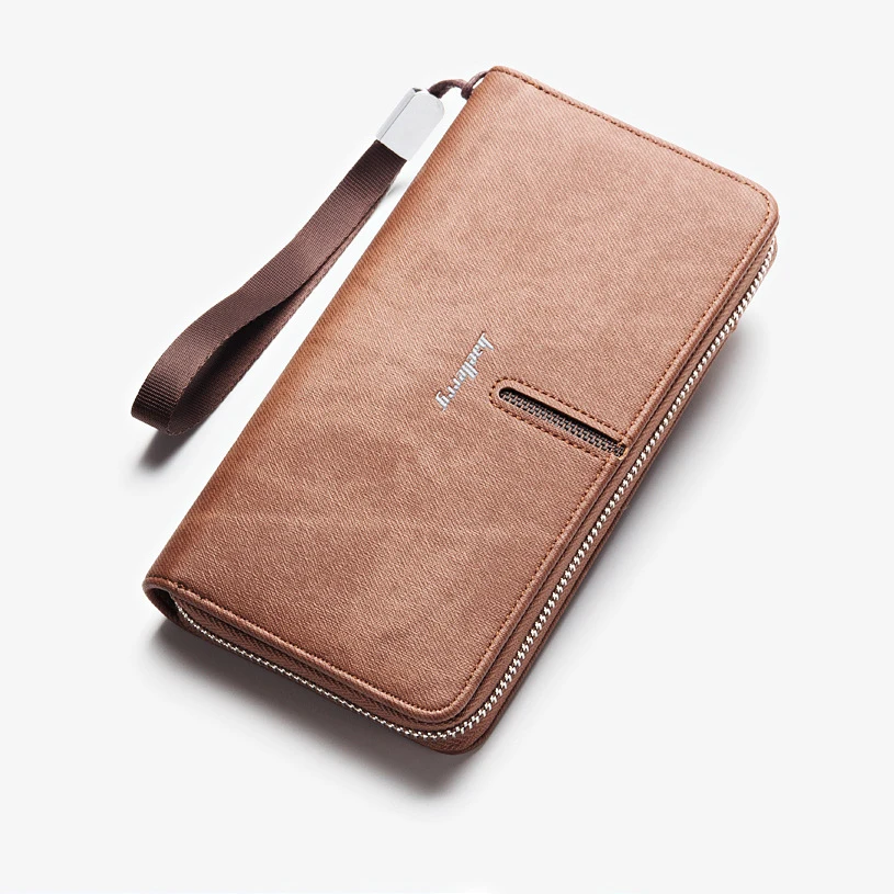 

Baellerry Men Wallets Casual Leather Wallets Clutch Male Purse Long Wallet Men Clutch Bag Phone Card Holder Coin Purse Men Walet