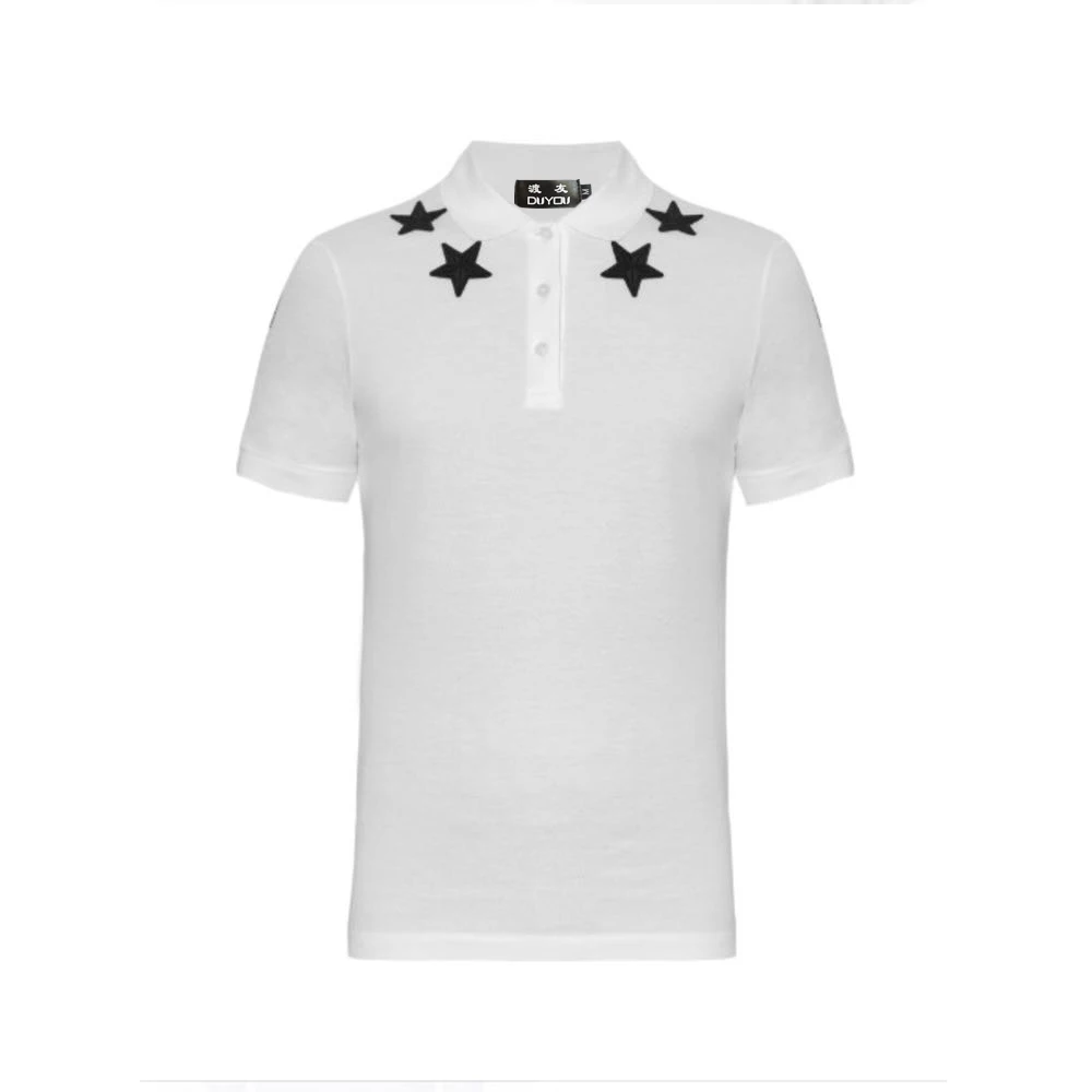 

Men Star Polo Embroidered Polo Shirt Men British Style Stretchy Polos Slim Camisa Polo Masculina Ropa De Hombre