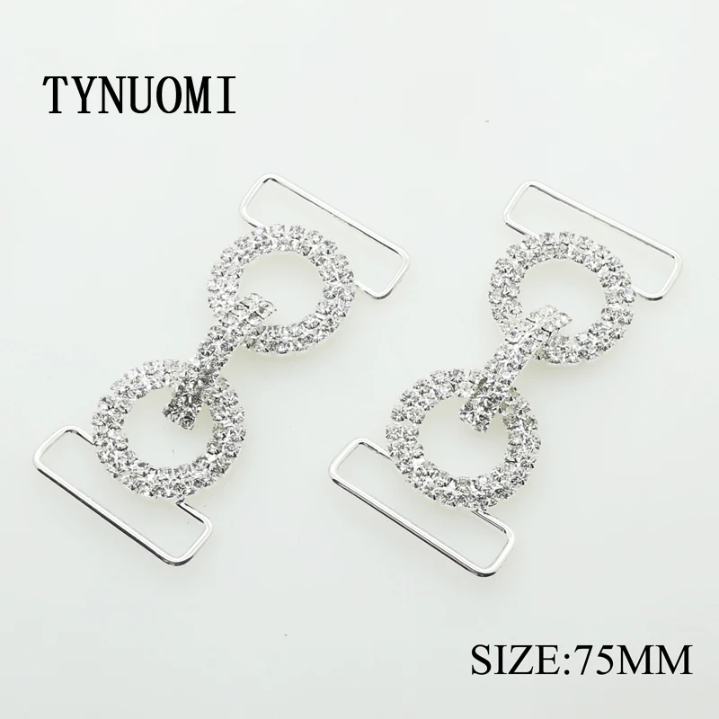 

2pcs/lot75MM Rhinestone Chain Connection Swimsuit Chain Crystal Bikini DecorationMaterial DIY Wdding Decoration Accessories