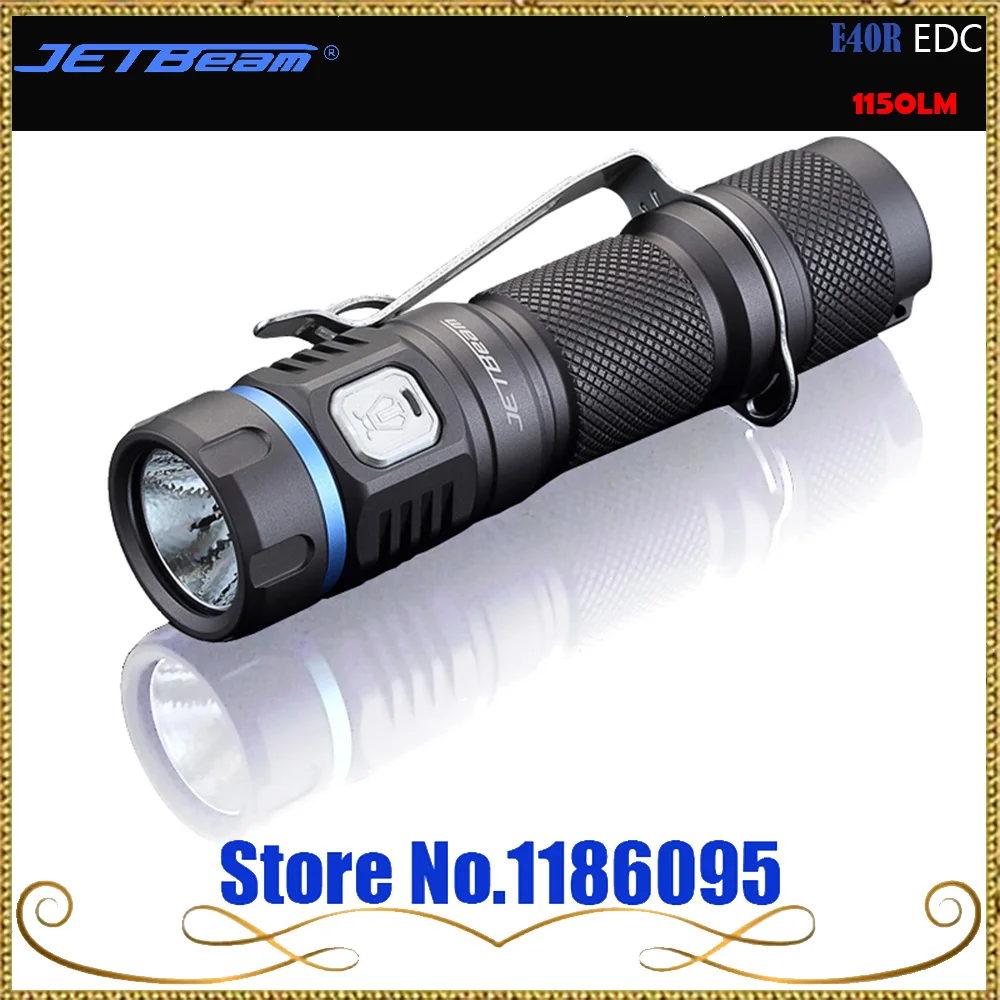 2019 новые оригинальные JETBeam E40R SST40 светодиодный 1150 люмен фонарик с 18650 литий ионный