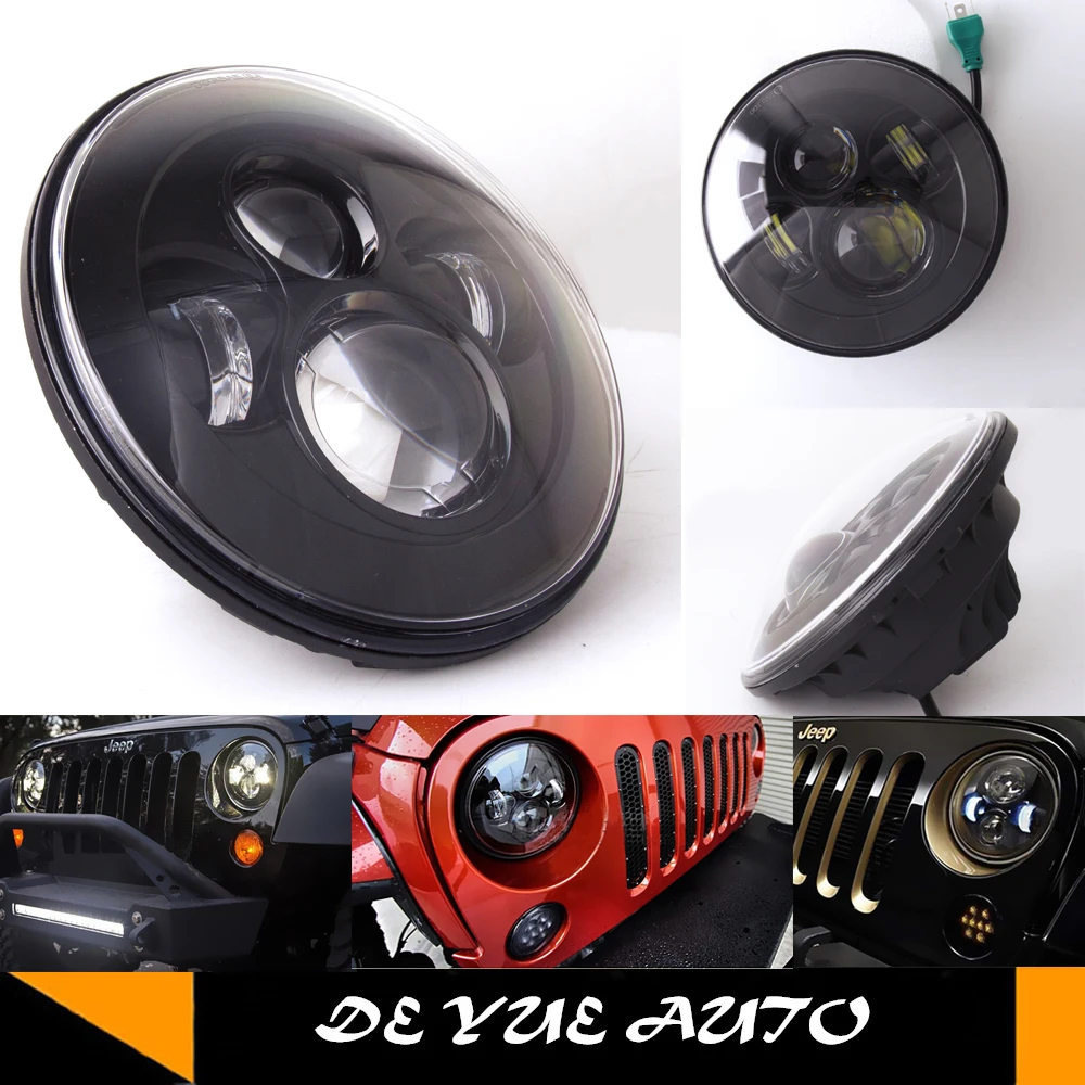 Для Hummer H1 H2 лучшее качество 75 Вт Hi/low Beam led головной свет автомобиля внешняя лампа 7