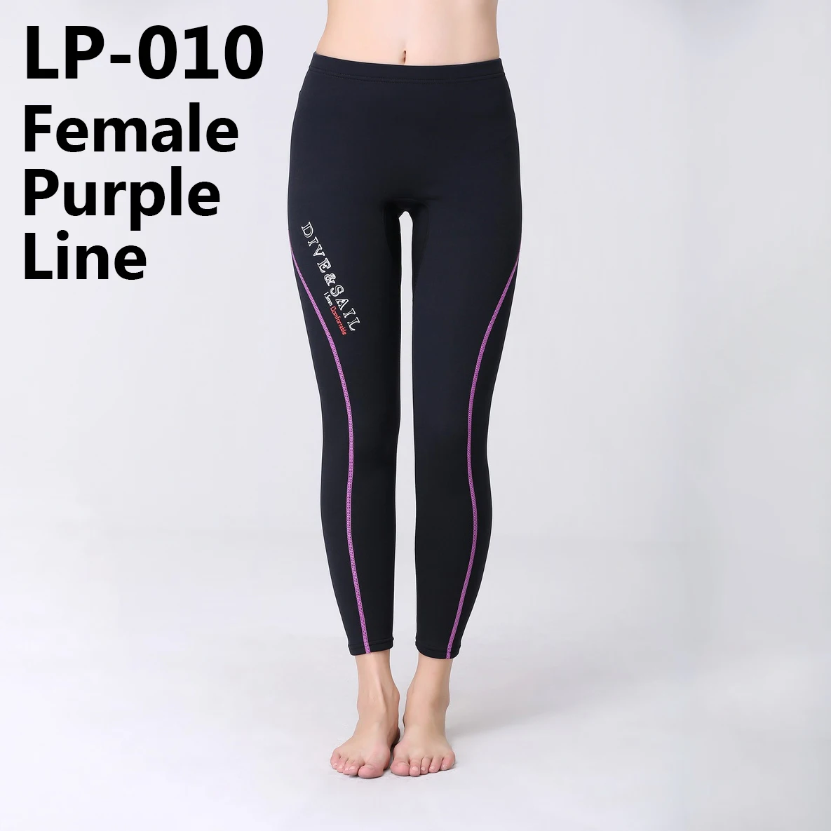 DIVE& SAIL 1,5 мм Неопреновые штаны для дайвинга длиной до щиколотки для мужчин и женщин, Капри для плавания, гребли, плавания, серфинга, теплые - Цвет: Women Purple